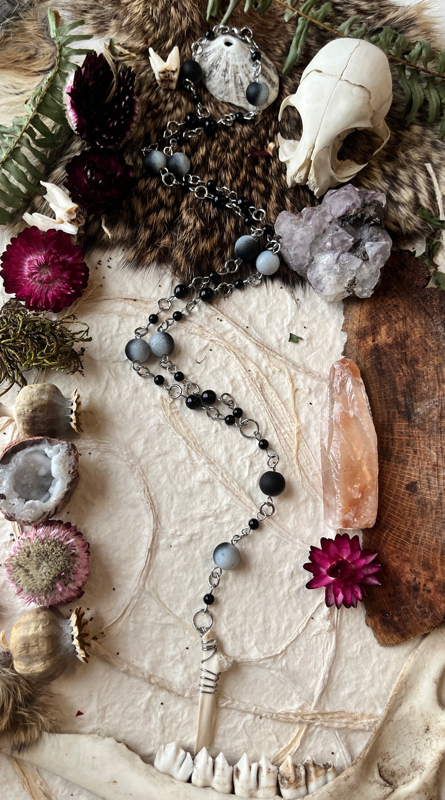 Real Bone Rosary - Squirrel Bone #2
